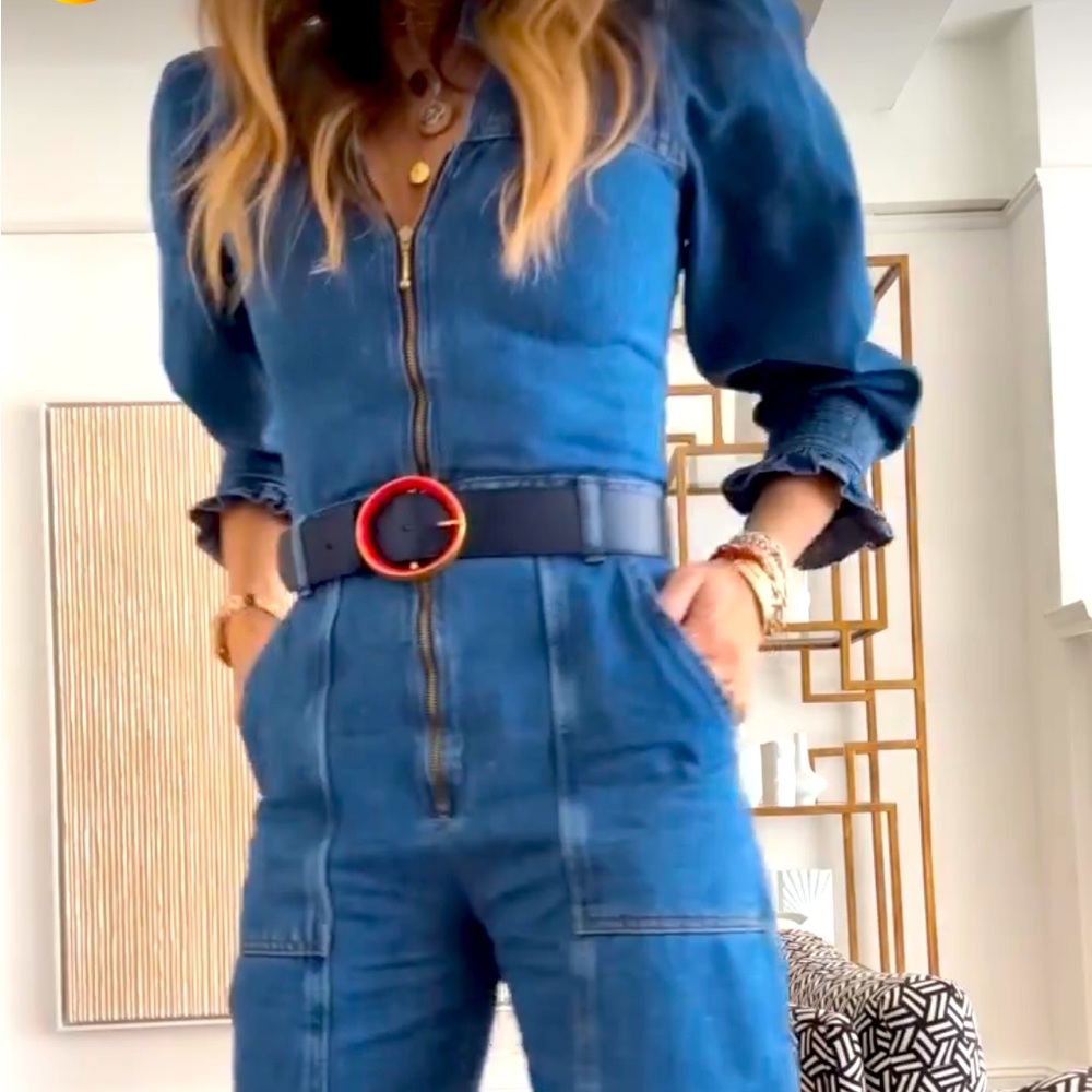 Donna Ida Denim Jumpsuit - XS - NWT